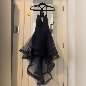 Navy blue prom dress